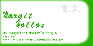 margit hollos business card